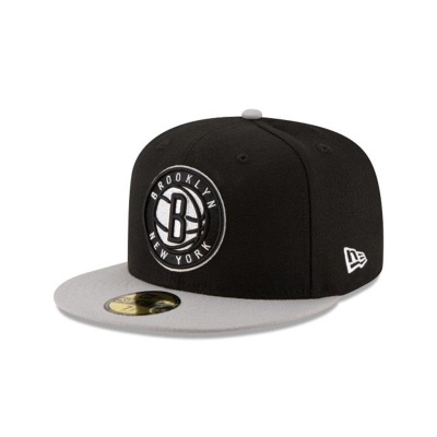 Brooklyn Nets Gorra | New Era NBA 2tone 59fifty Fitted Cap Mexico - Negros
